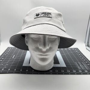 Lockdown Mens Weather Friendly Shade Seeker Bucket Hat 2XL White Stone.